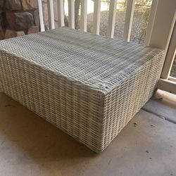 Outdoor Rectangular Cube in Grey Finish