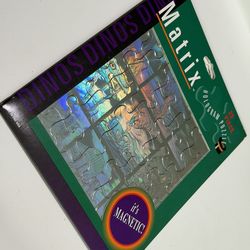 RARE VINTAGE 1993 LIGHTRIX DINOSAURS MATRIX HOLOGRAM 25 PIECE PUZZLE COMPLETE