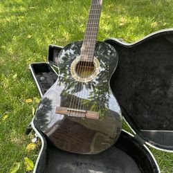 Triple Black Acoustic Guitar  “ Lucero “
