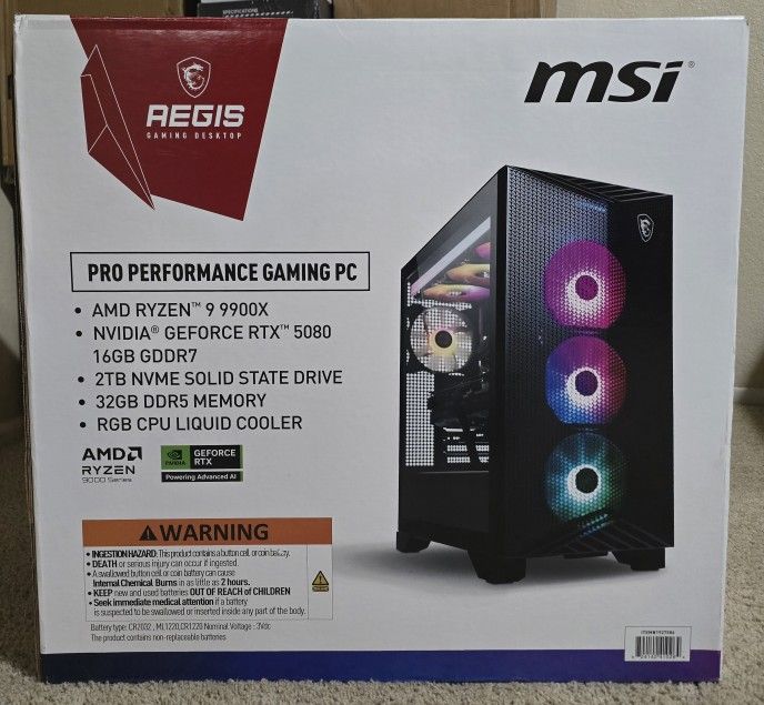 Gaming PC (RTX 5080 + Ryzen 9 9900X)