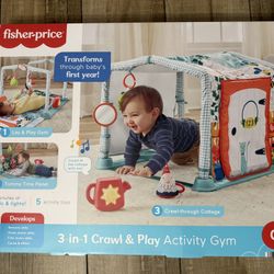 Fisher-Price 3-in-1 Crawl & Play Activity Gym - BRAND NEW
