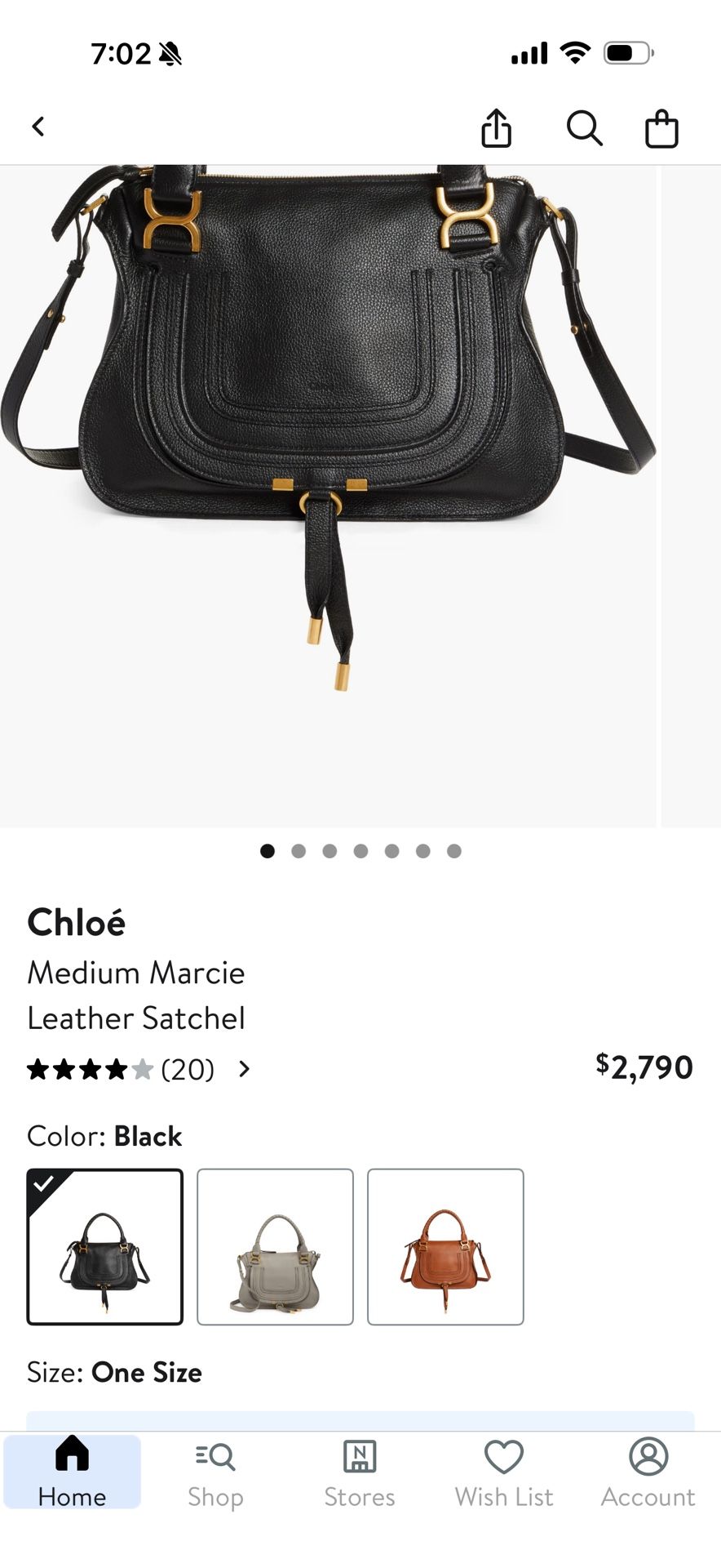 Chloe  medium Marcie Leather hand bag  