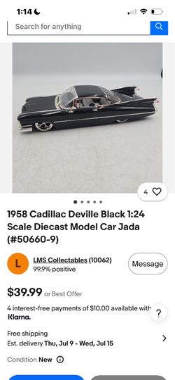 1:24 ‘58 Cadillac  Deville