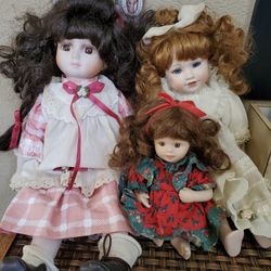 Vintage Porcelain Dolls