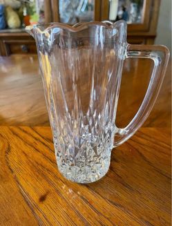 Small Glass Vintage Lead Crystal Creamer or Pitcher