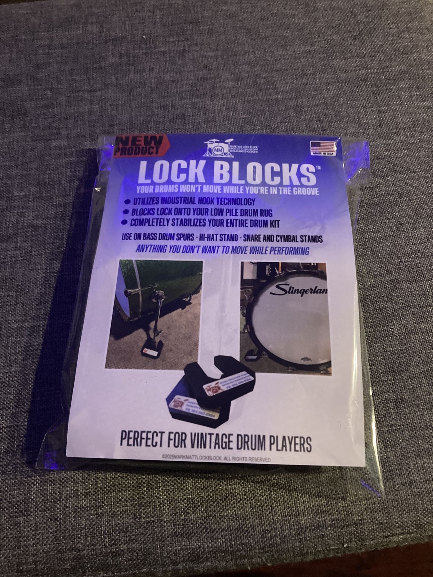 Drum Rug Stabilizing Blocks