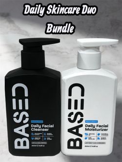BASED Skincare Duo Cleanser Moisturizer Set Non Toxic Acne Safe