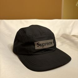 Supreme Reflective Jacquard Logo Camp Cap (FW22)