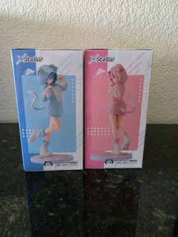 Re Zero Starting Life in Another World Figure Rem Ram Set Luminasta Fluffy Pack
