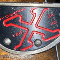 Scotty Cameron Red X 3 34” Putter With Headcover