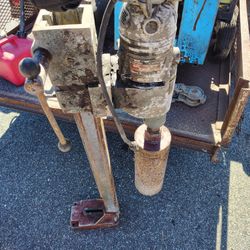 Milwaukee Diamond Coring Drill Rig with Stand & Bit