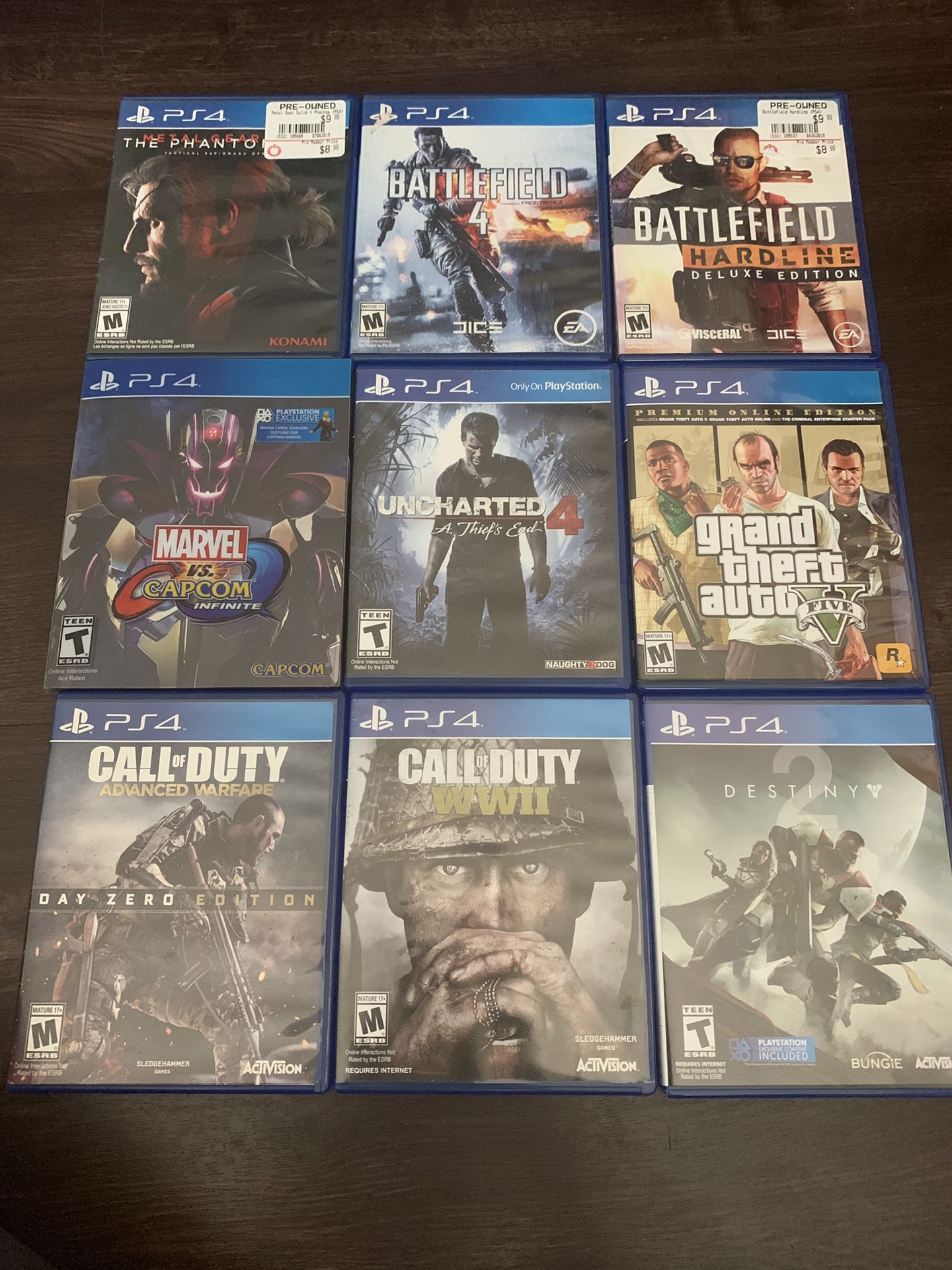 PS4 games for sale or trade let me know what you got !!!