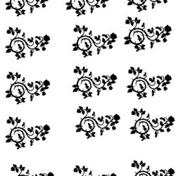 Henna Style Waterproof Stickers | Floral Black Design | DIY Body Art | Handmade Stickers