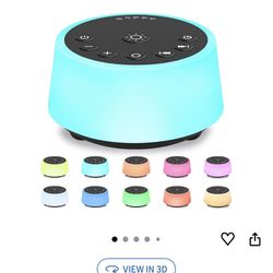 Color Noise Sound Machines with 10 Colors Night Light 25 Soothing Sounds and Sleep White Noise 
