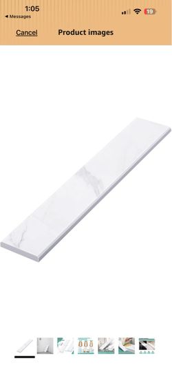 White Marble Threshold 4x21x5/8 Inch Marble Window Sill Shower Curb Top Tile Door Transition Bathroom Vanity Backsplash for Shower Pan System Jambs Fi