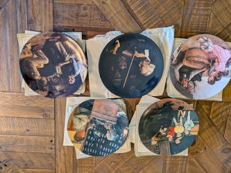 Norman Rockwell Collector Plates Set of 5