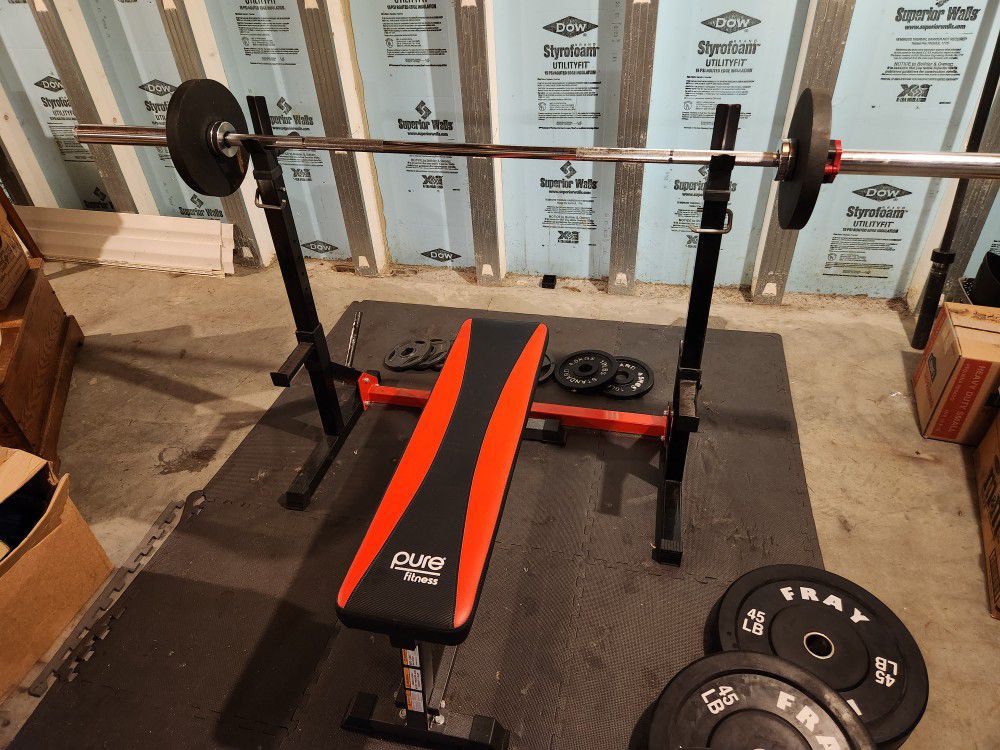 Barbell & Weight Set, 3 yrs old
