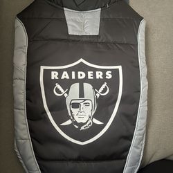 Pets First Las Vegas Raiders Puffer Pet Vest