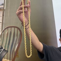 24’ Stainless Steel Gold Chain