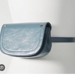 ANTHROPOLOGIE LEATHER CROSSBODY/BELT PURSE 