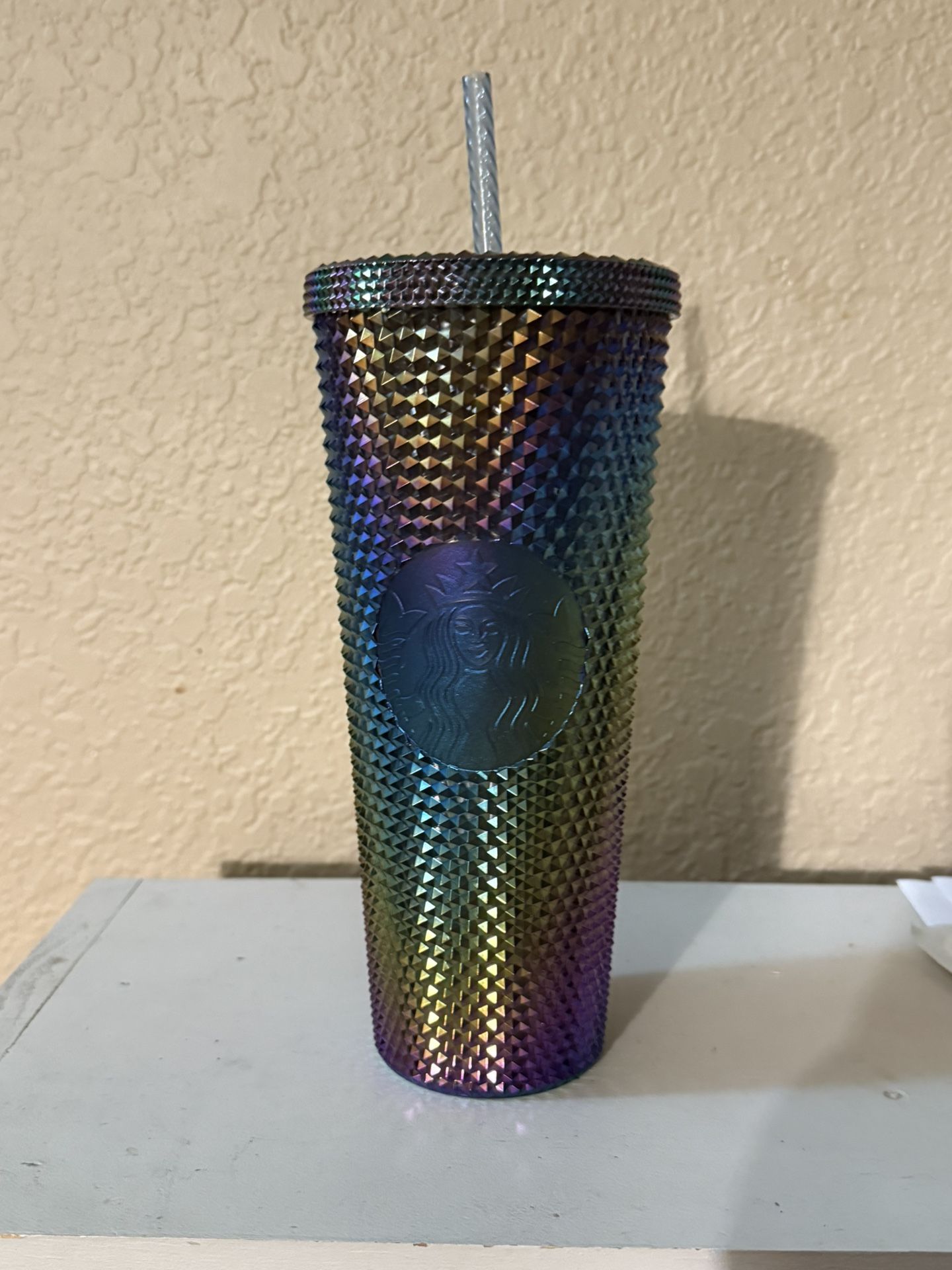 Starbucks Oil Slick Studded Tumbler Iridescent 24oz Rainbow Gradient Limited
