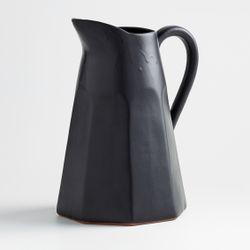 Crate&Barrel Stevey 103-oz. Black Pitcher by Leanne Ford