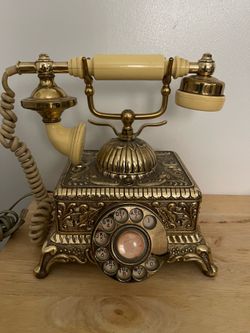 Vintage imperial classic rotary telephone