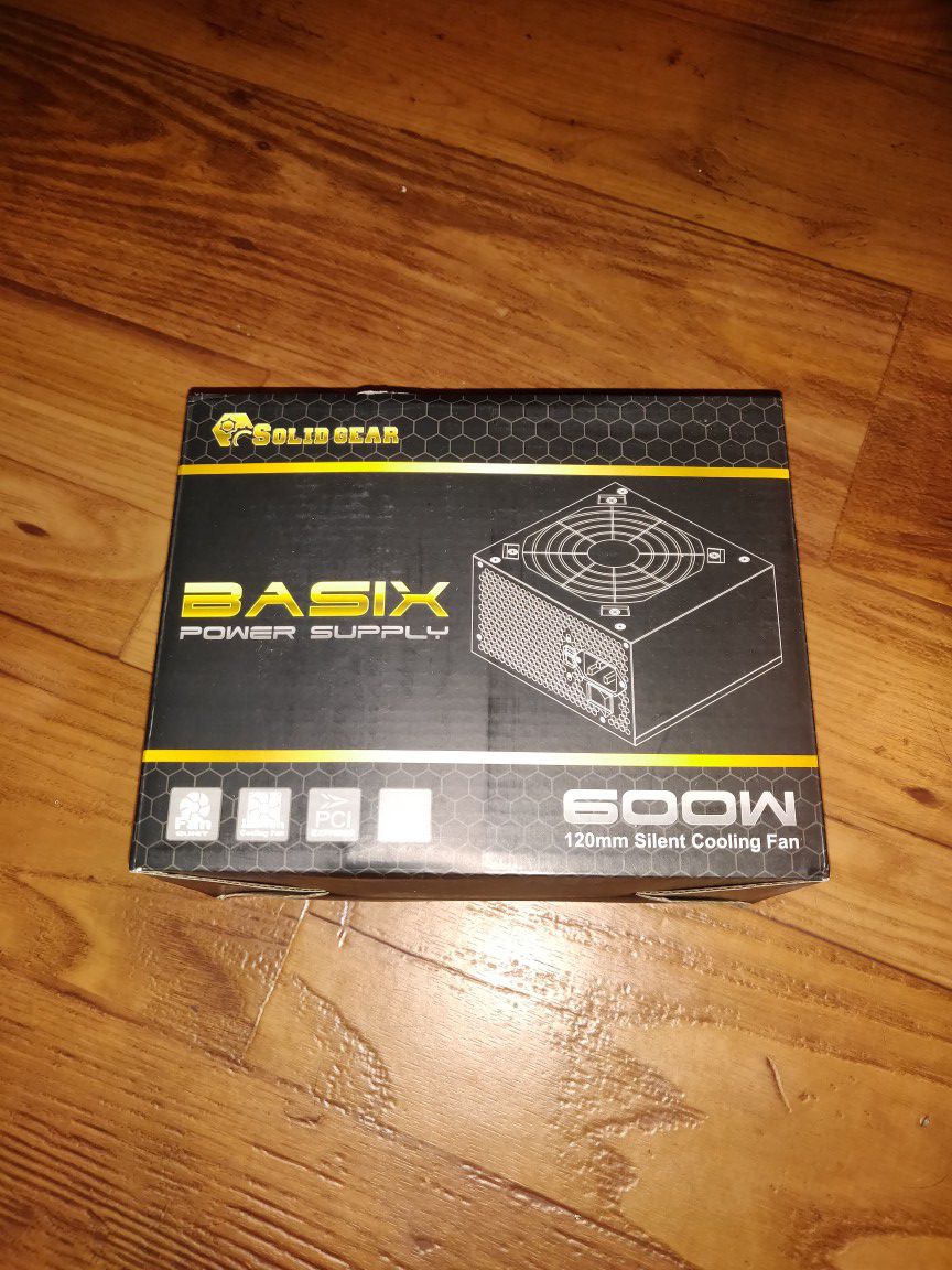 Brand new 600w Basix Power Supply computer