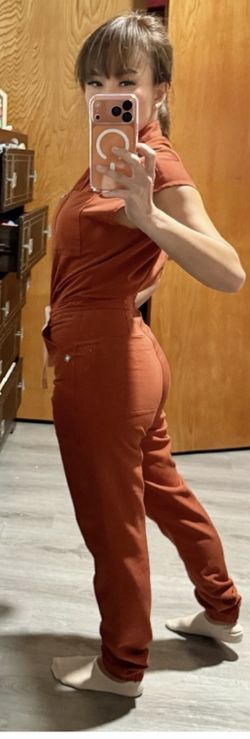 Limited Edition Auburn Rafaela Jumpsuit- Cargo Scrub Jumpsuit - XXS