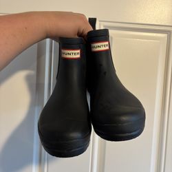 Navy Hunter Rain boots 