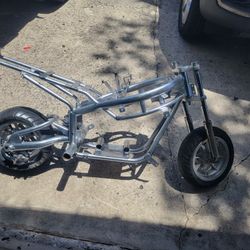 Mini Bike Frame With Parts 