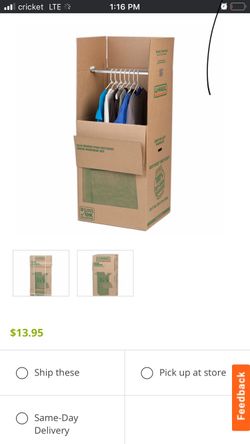 U Haul wardrobe boxes