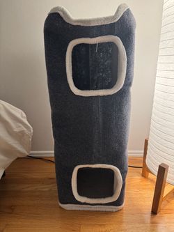 Cat Tower with Three Cubby Holes