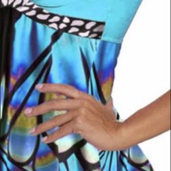 New Sexy blue butterfly empire style waist tankini/bikini / swimwear/swimsuit/ bathing suit size medium 