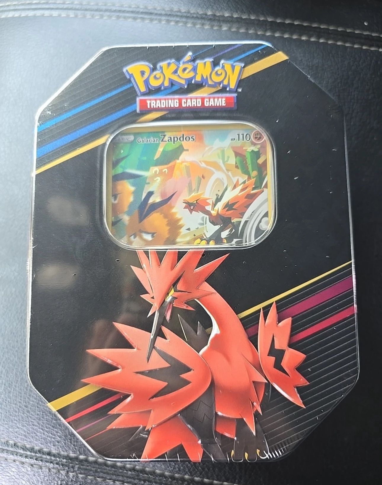 Galarian Zapdos Crown Zenith Pokemon TCG ; Tin FACTORY SEALED) 4 Packs 1 Promo