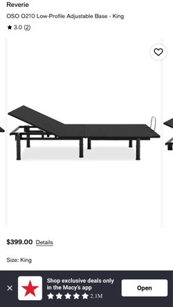 Reverie OSO O210 Low-Profile Adjustable Base - King