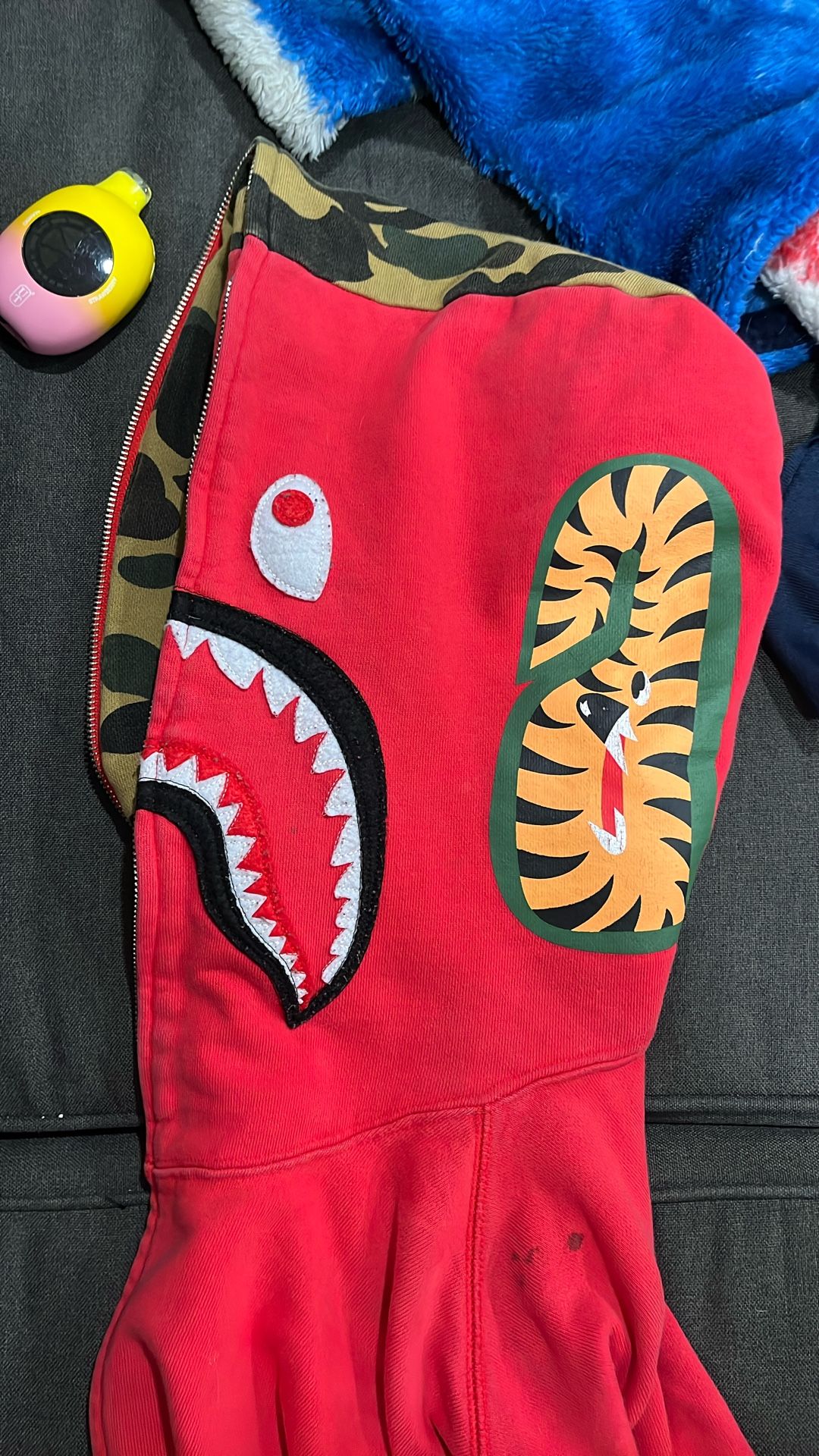 Bape Camo Ape Head Red Hoodie