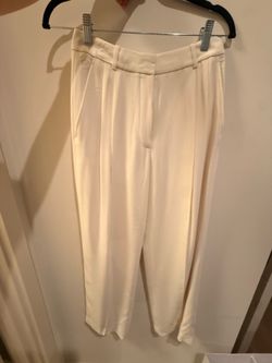 Wide-leg trousers size 0 – cream