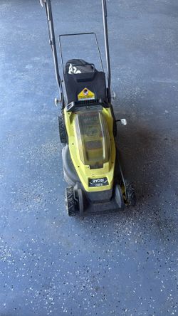Ryobi lawnmower Electric 2 Batteries