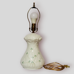 Belleek Shamrock Daisy Lamp Ireland