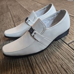  Men's White Dress Shoes Size 8.5 