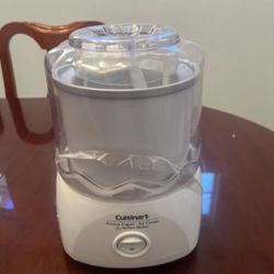 Cuisinart ICE-20 Ice Cream Maker Frozen Yogurt Sorbet White Tested Works