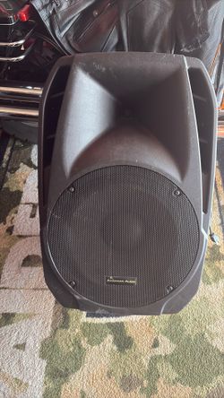 I have 18 inch speaker music. You can connect your phone with the amp for 150 bucks too. They’re real strong and loud.