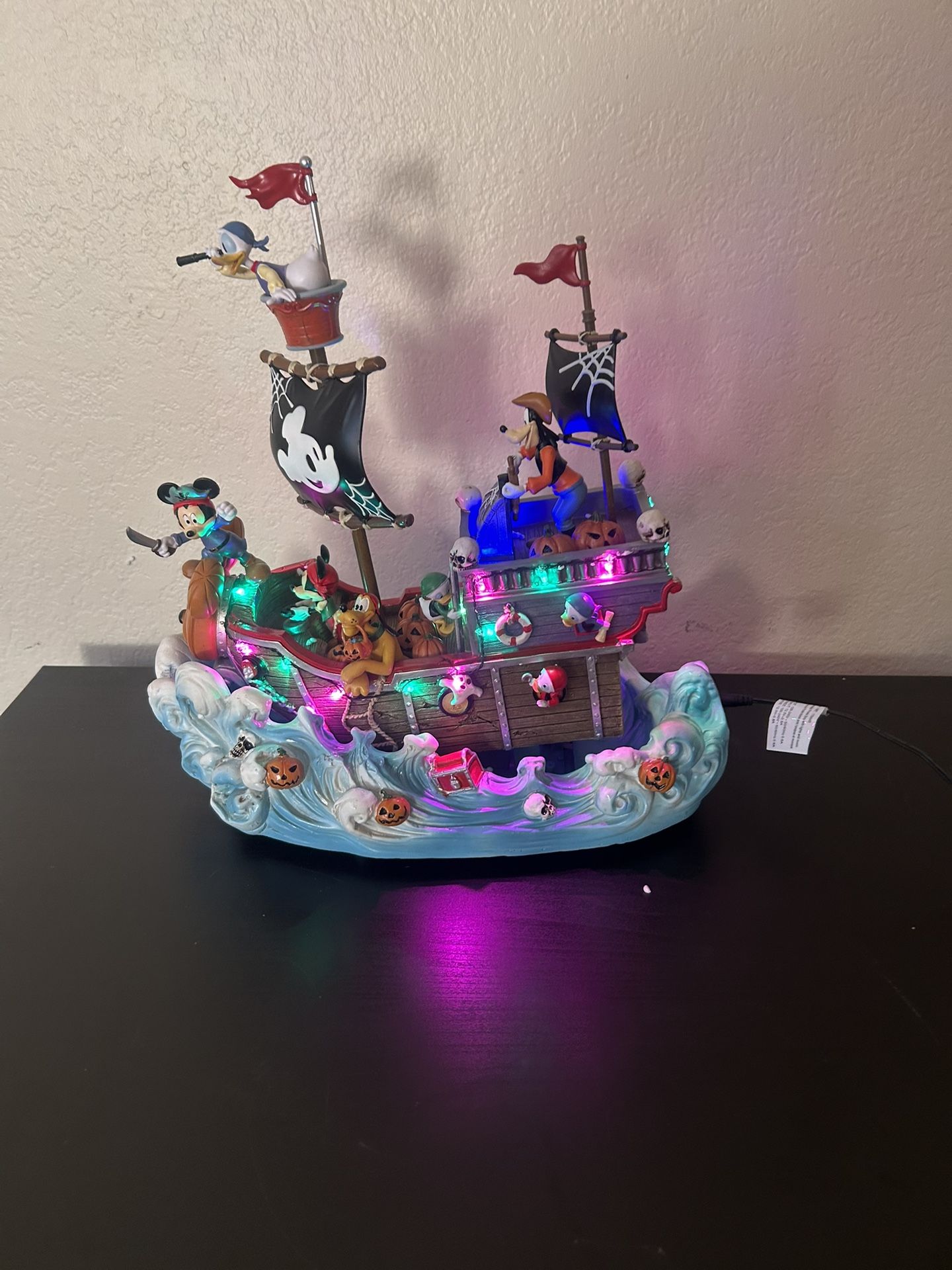 Disney Halloween Animated Pirate Ship with Lights and Music