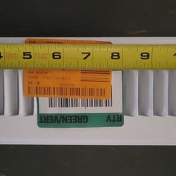 AIR VENT COVER WALL/FLOOR 2"×12" WHITE 
