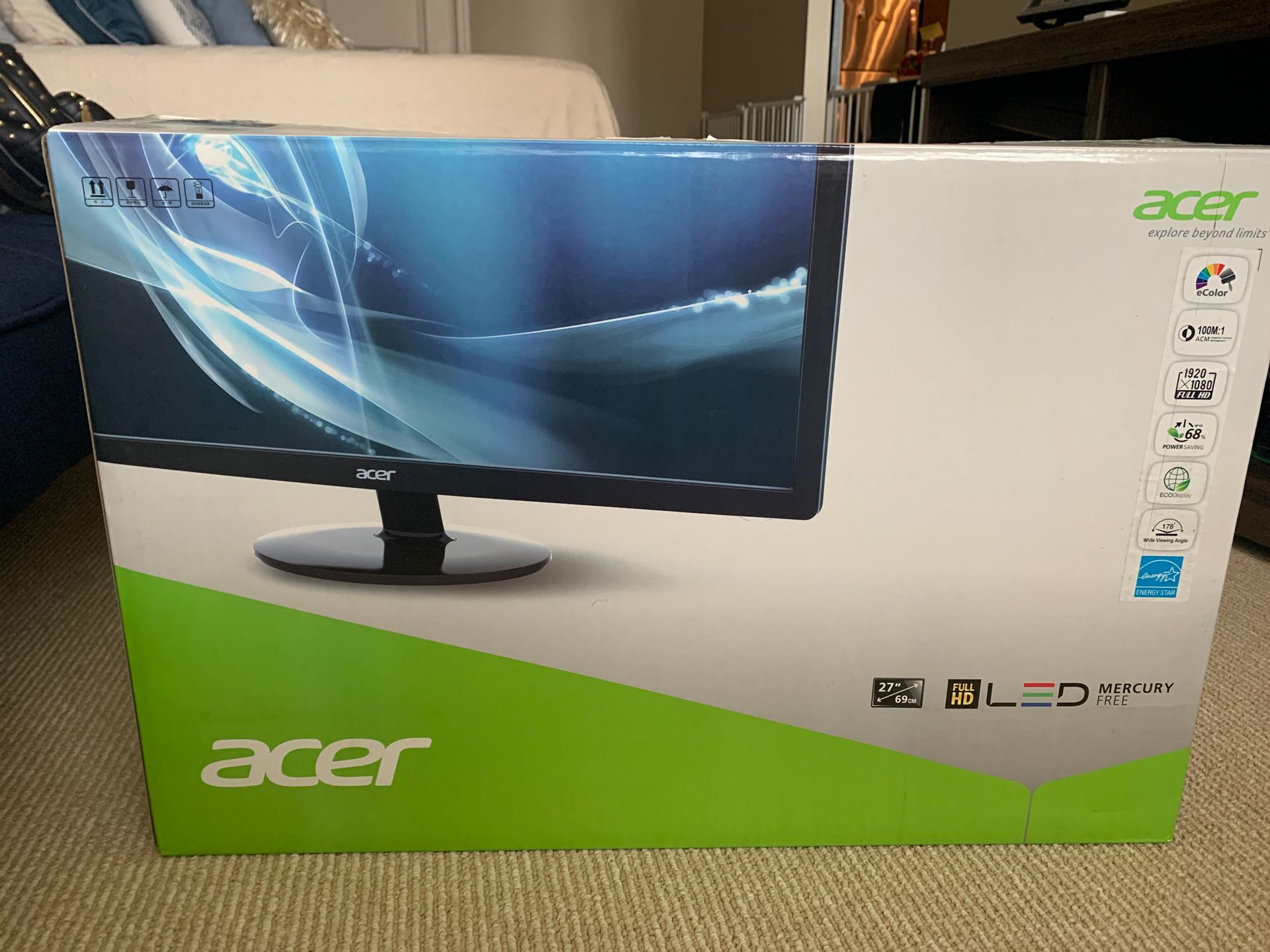 Acer Monitor 27” Full HD 1920x1080