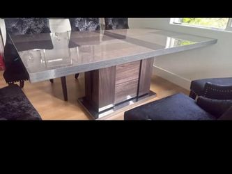 Modern Dining Table and sideboard