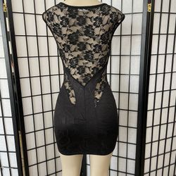 Cocktail Dress Black Lace