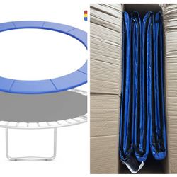NEW Topbuy 12FT Trampoline Pad Trampoline Replacement Safety Pad Waterproof Spring Cover Pad Blue