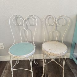 Antique Ice Cream Parlor Chairs